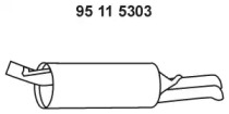 Глушитель выхлопных газов конечный EBERSPÄCHER 95 11 5303